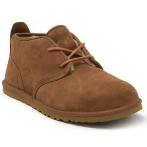UGG Men's Maksim Chukka Boot Chestnut Brown Sherpa Lined Suede Size 8